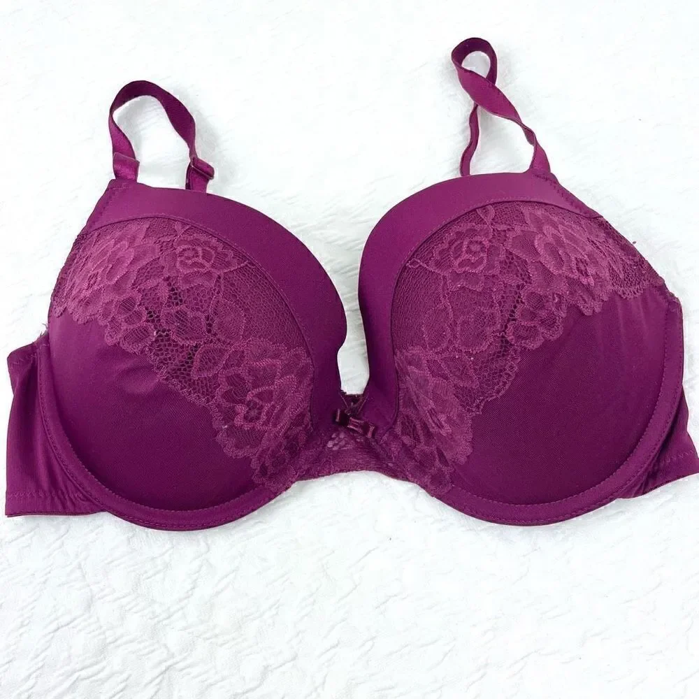 BUY 1 GET 1 FREE Maidenform 36d purple lace sexy comfortable bra